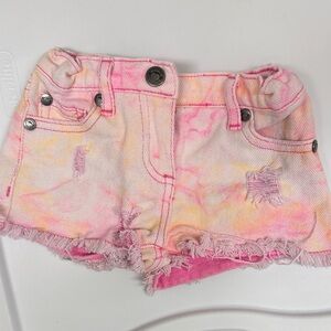 Appaman Pink and Yellow Tie-Dye Kids Shorts